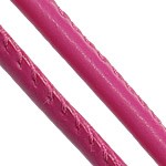 Sewn leather thread, pink 5 mm
