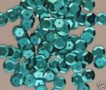 Plate sequin, metal strong turquoise