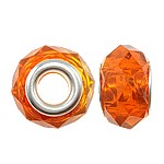 Fiery orange crystal pandora