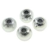 Miracle bead, economical pack, 10 mm, silver, 3ft/ piece