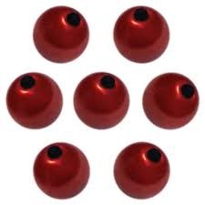 Miracle bead, economical pack, 14 mm, silk shine red, 8ft/ piece