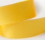 Satin ribbon, 20 mm, sun yellow