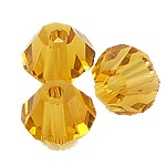First-quality, east crystal bicone , 3*4, light topaz